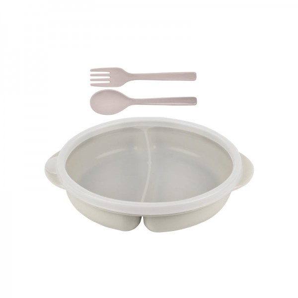 Lunch Box with Spoon and Fork 4605